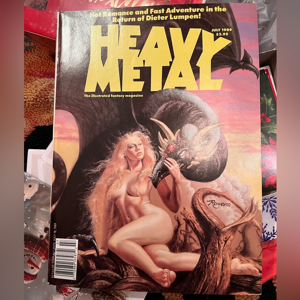 Heavy Metal  July 1989 Illustrated fantasy magazine
